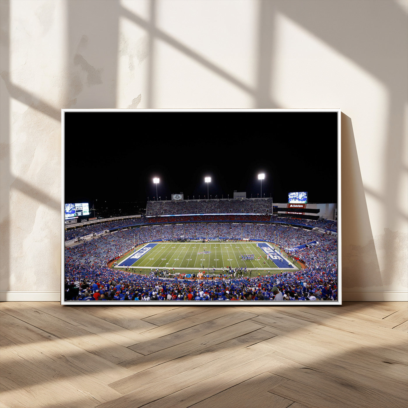 MGV-FC-36X24 - Buffalo Bills Wall Art - Buffalo Bills Stadium Canvas Print, Perfect Sports Decor for Living Rooms,