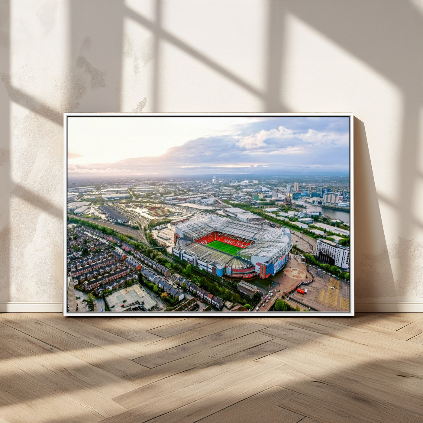 MGV-FC-36X24 - Old Trafford Manchester United Stadium Wall Art Canvas Print - Aerial View Stadium, Old Trafford
