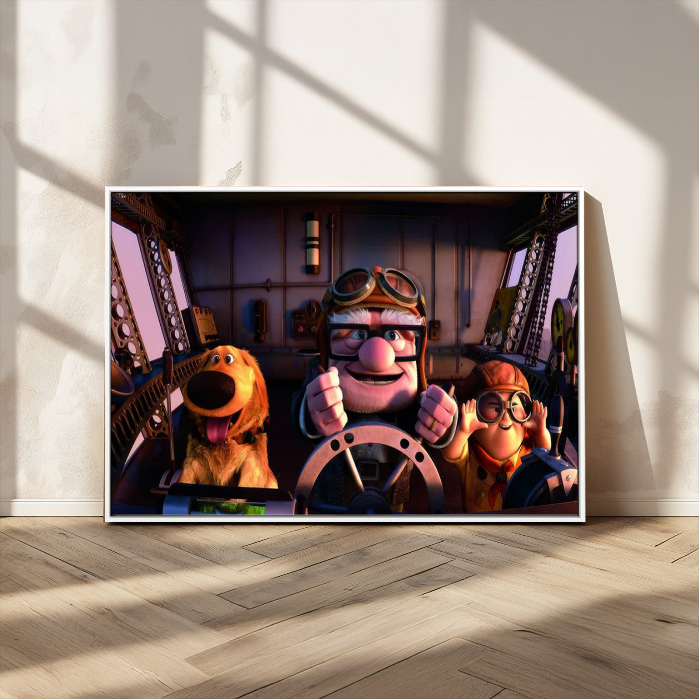 MGV-FC-36X24 - Carl Russel And Dog, Movie Up Poster, Movie Up Wall Art, Movie Up Poster Print, Carl