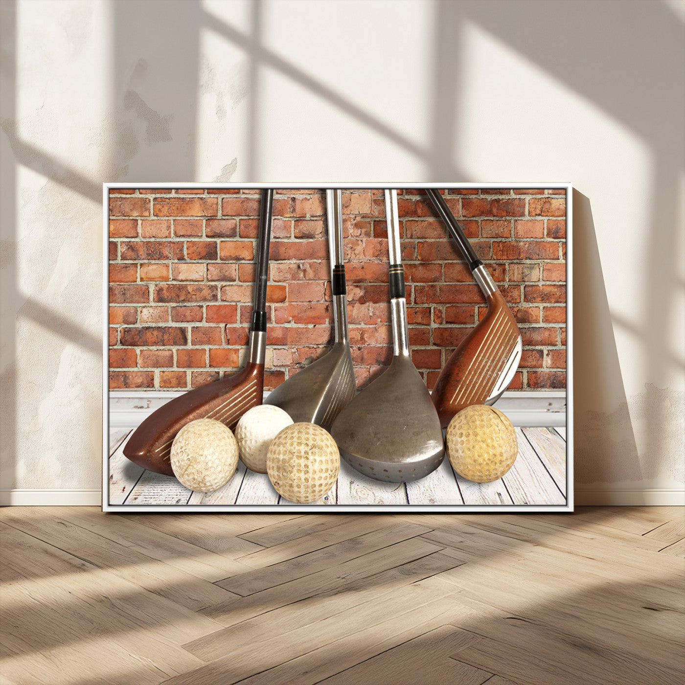 MGV-FC-36X24 - Vintage Golf Ball Wall Art Canvas Print | Golf Decor for Man Cave or Office | Ready to Hang and