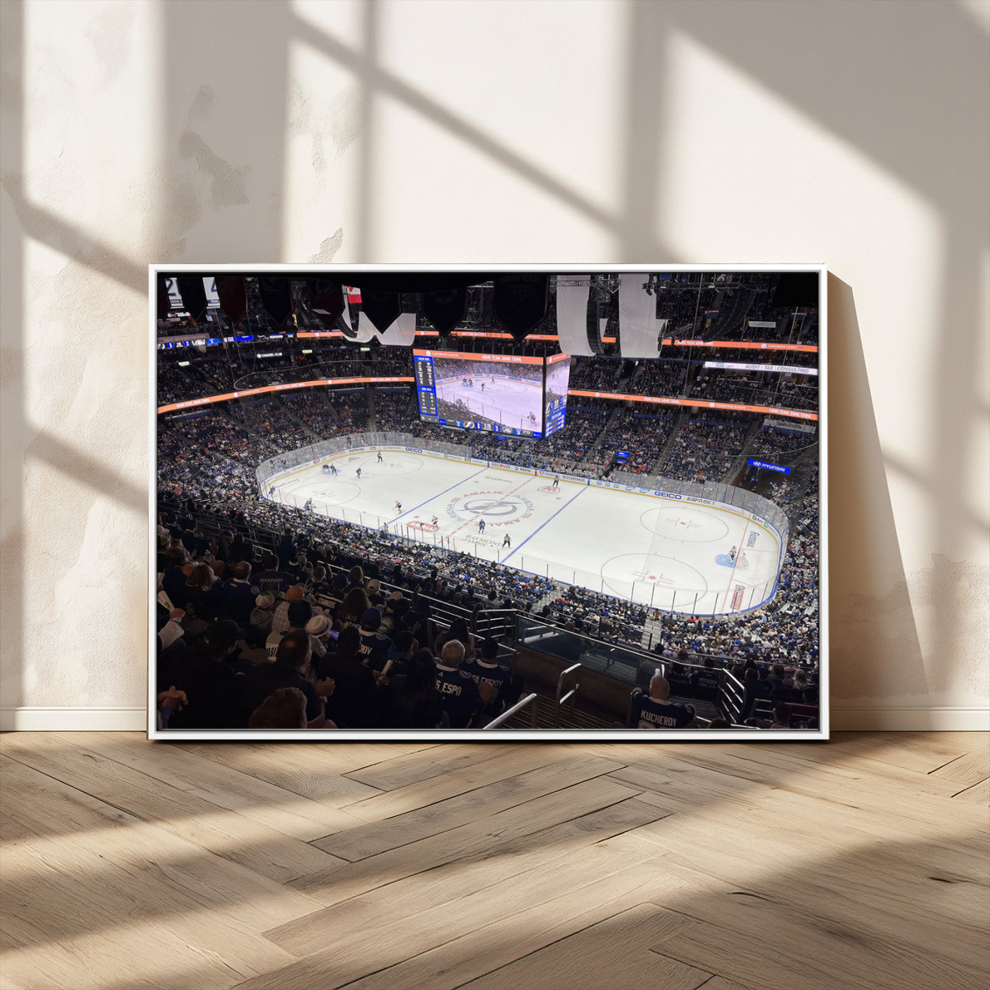 MGV-FC-36X24 - Amalie Arena Florida Wall Art Canvas Print - NHL Hockey Stadium Print