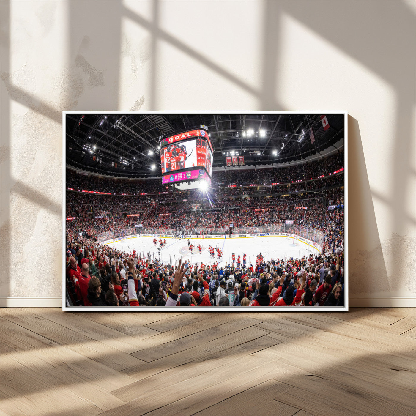 MGV-FC-36X24 - Amerant Bank Arena Wall Art Canvas Print - Basketball Arena Stadium Print