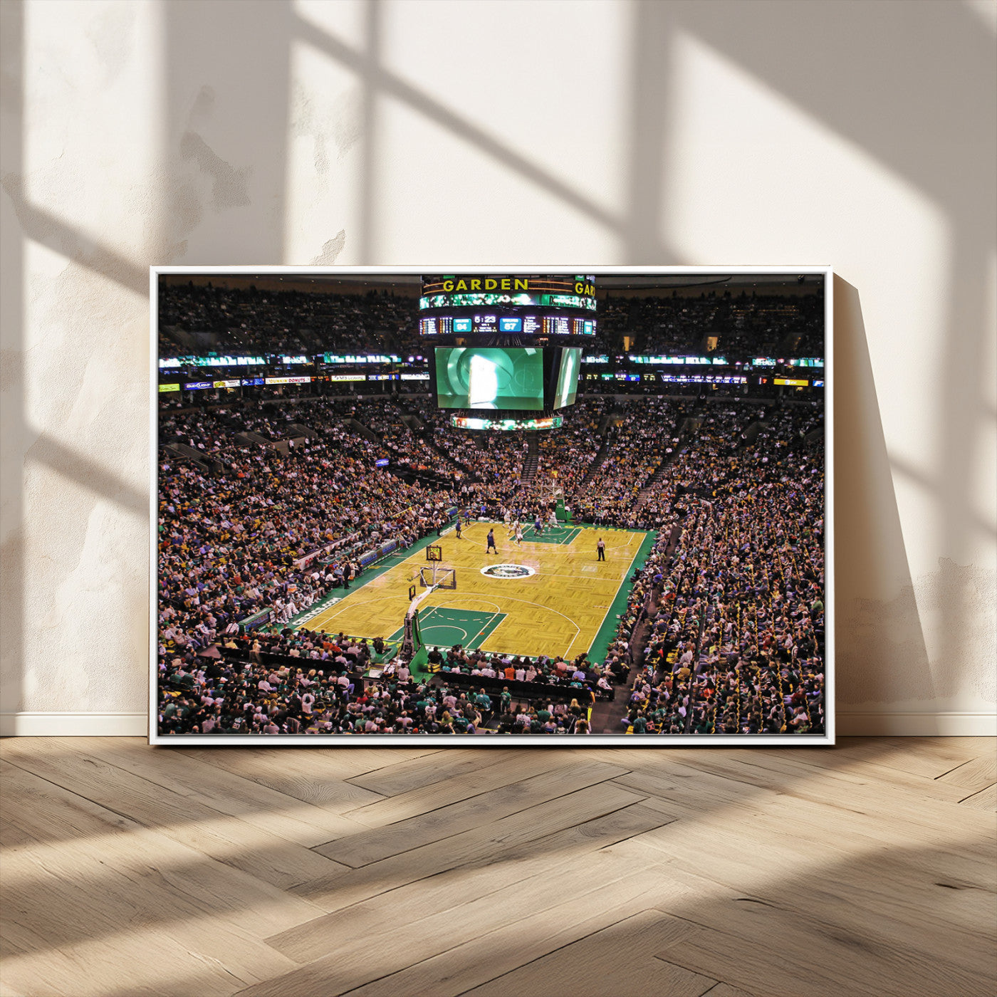 MGV-FC-36X24 - Celtics Game Versus The Timberwolves | Baseball Stadium Wall Art | Canvas Print | Ready to Hang