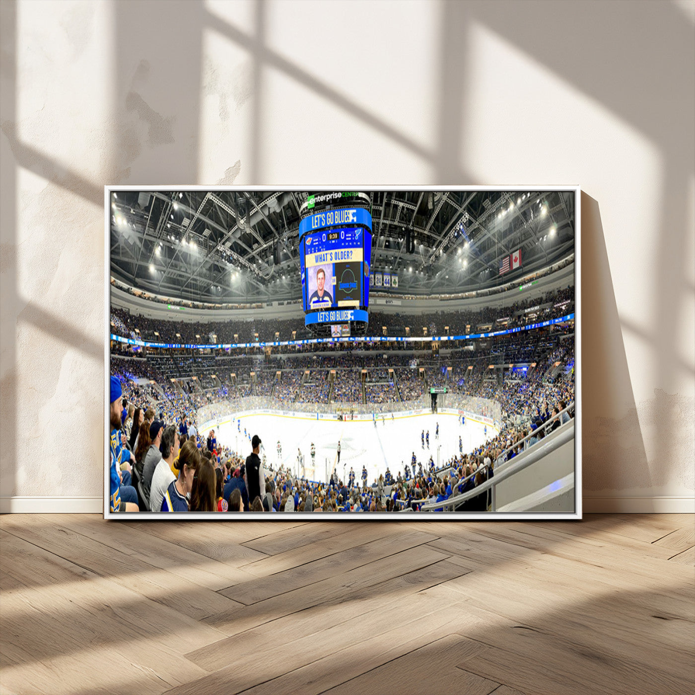 MGV-FC-36X24 - Enterprise Center | Missouri St. Louis Blues Ice Hockey Stadium Wall Art | Canvas Print | Ready to