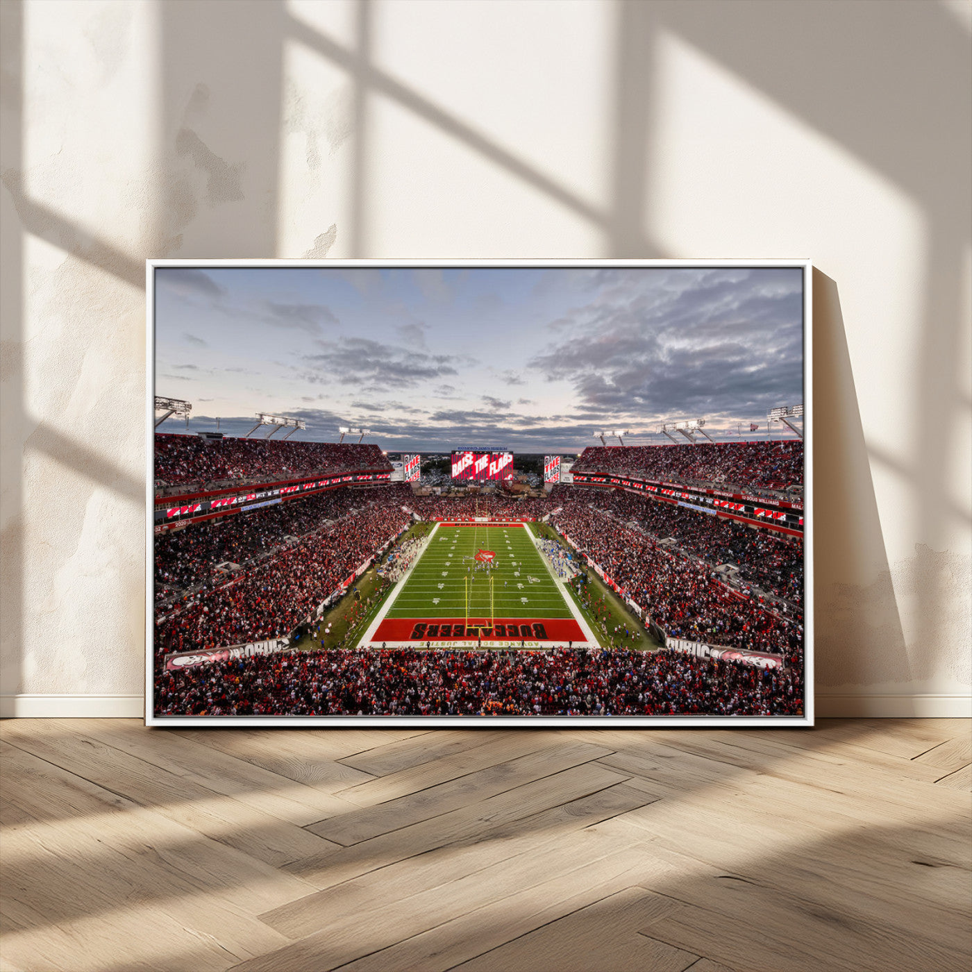 MGV-FC-36X24 - Florida Tampa Raymond James Stadium Wall Art Canvas Print - NFL Football Stadium Print Canvas