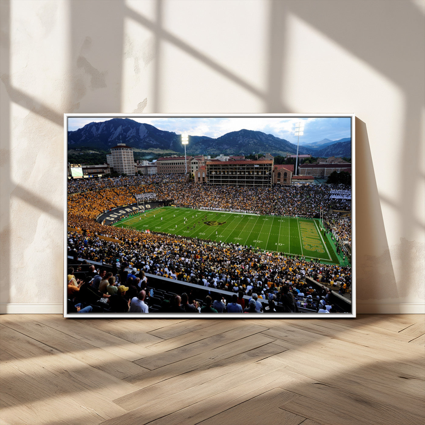 MGV-FC-36X24 - Colorado Buffaloes Canvas Print - Boulder Folsom Field Stadium Wall Art Canvas Print, Football Print