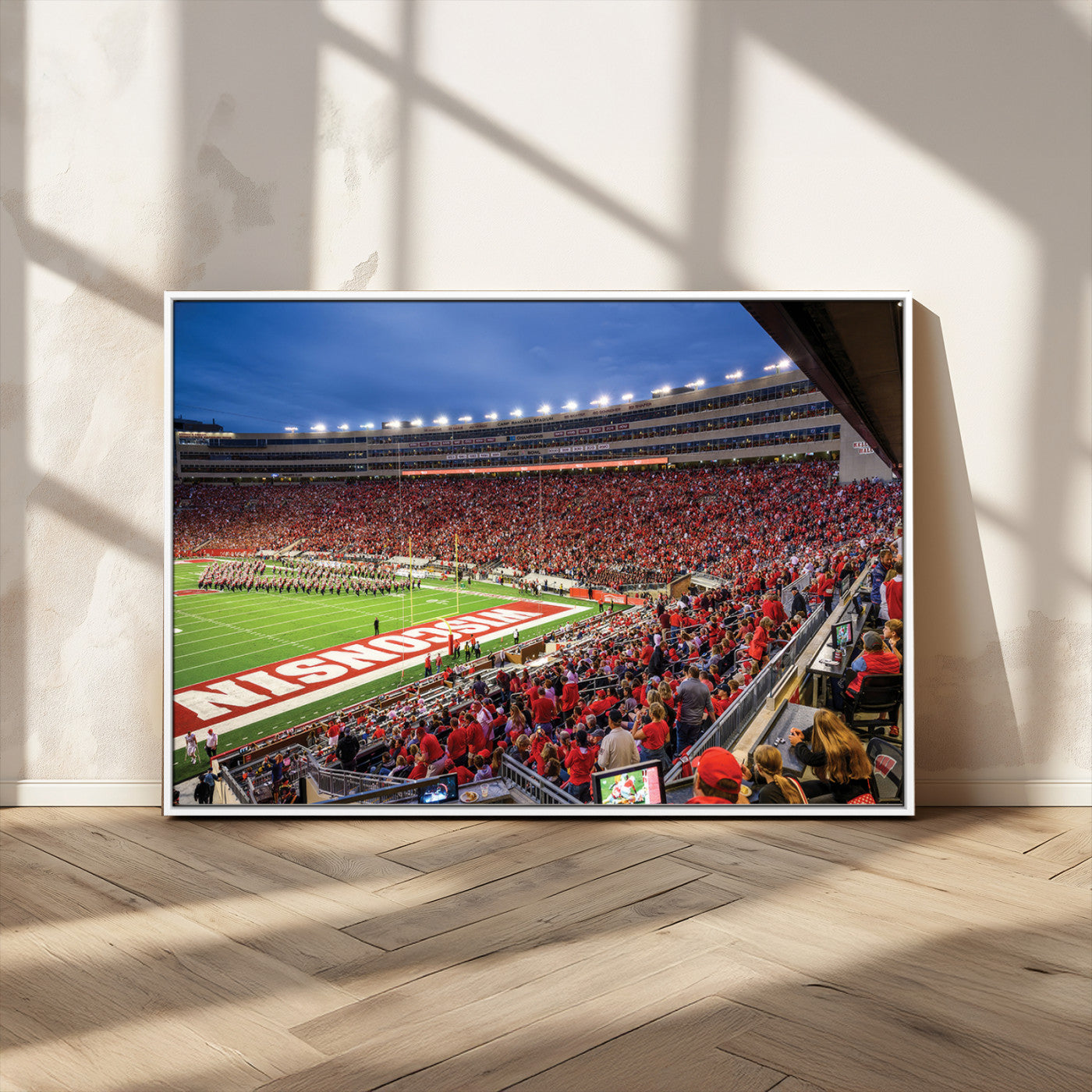 MGV-FC-36X24 - Wisconsin Badgers Football Team Print - Madison Camp Randall Stadium Wall Art, Wisconsin Badgers