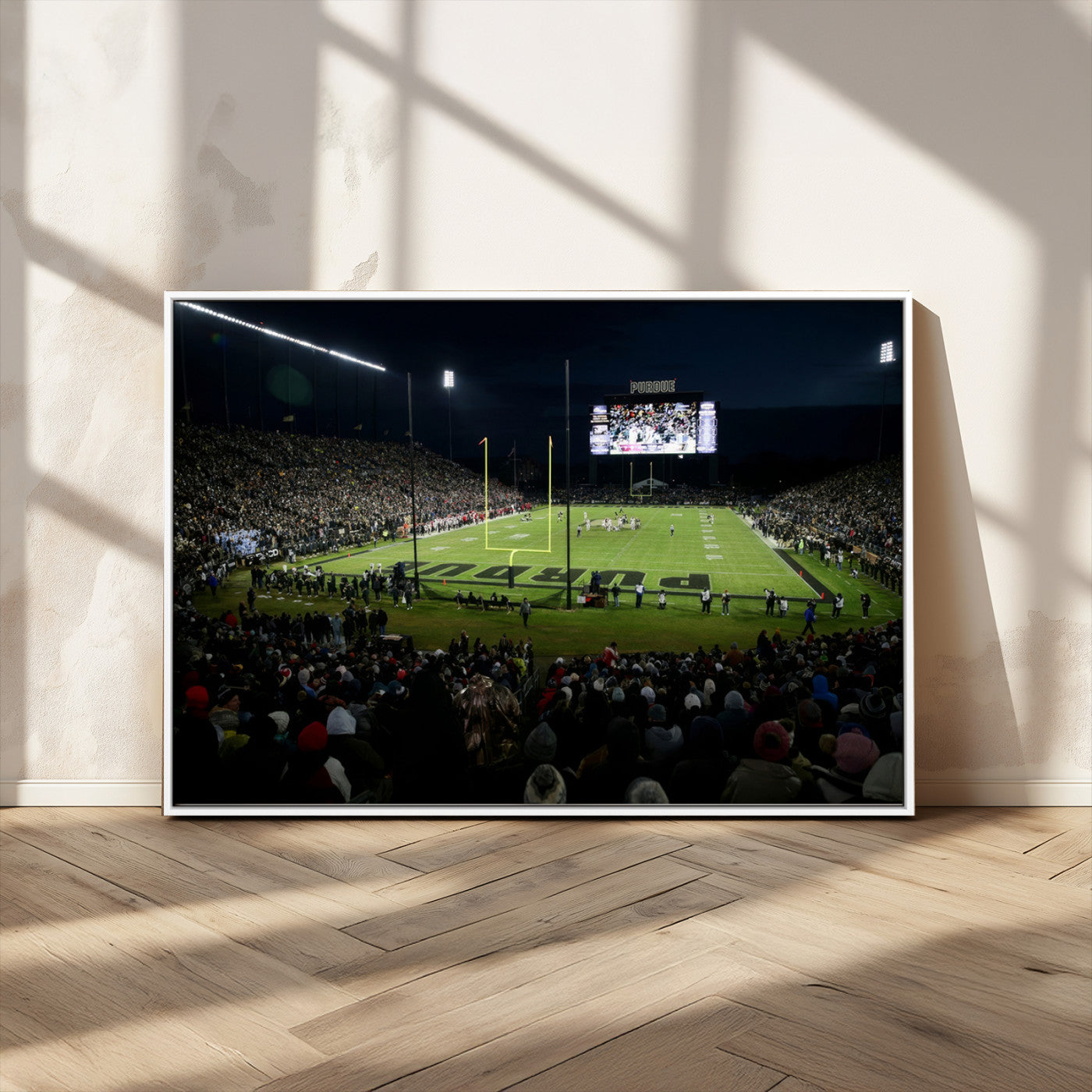 MGV-FC-36X24 - Purdue Boilermakers Football Team Print - West Lafayette Ross–Ade Stadium Wall Art Canvas Print