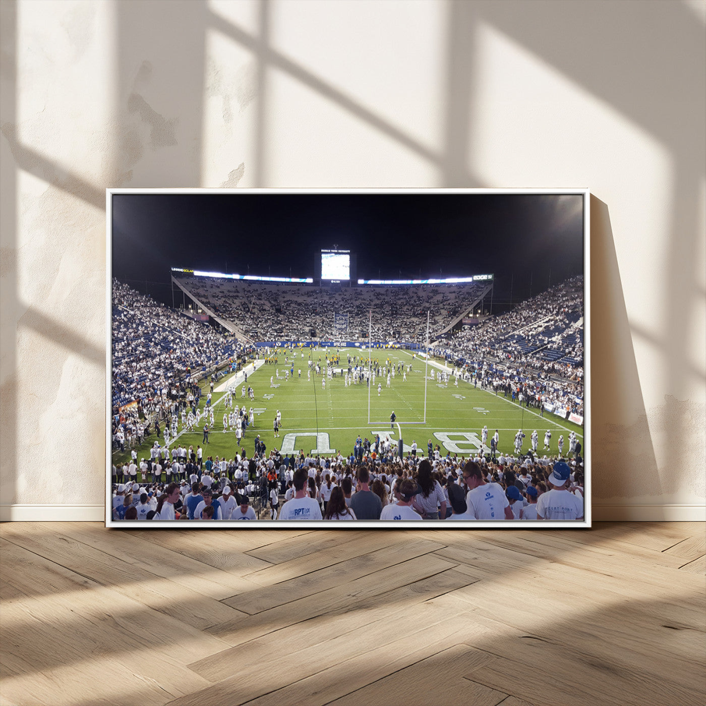 MGV-FC-36X24 - Brigham Young University Cougars Football Print Canvas - Provo LaVell Edwards Stadium Wall Art