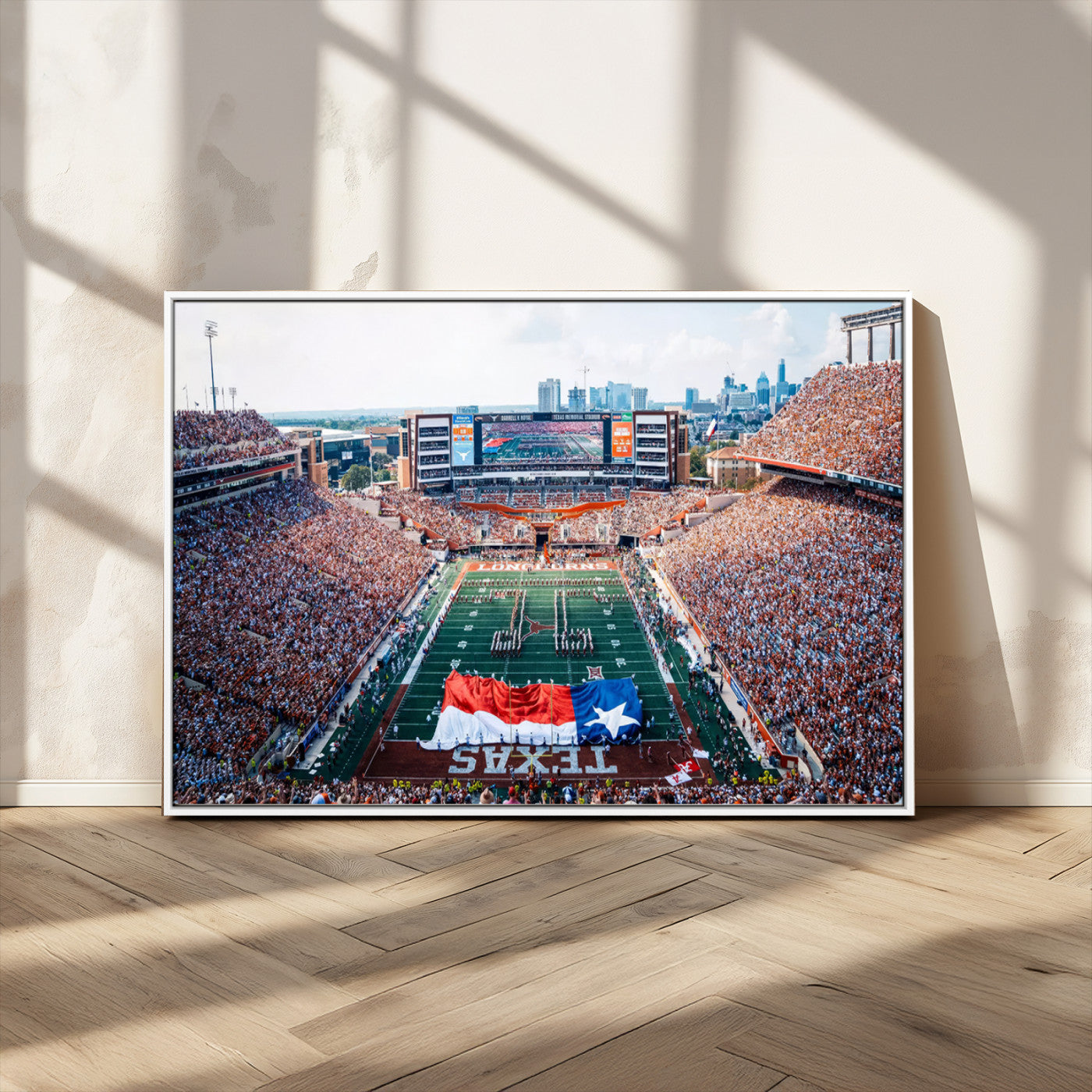 MGV-FC-36X24 - University of Texas Longhorns Football Team Canvas Print - Austin Darrell K Royal-Texas Memorial
