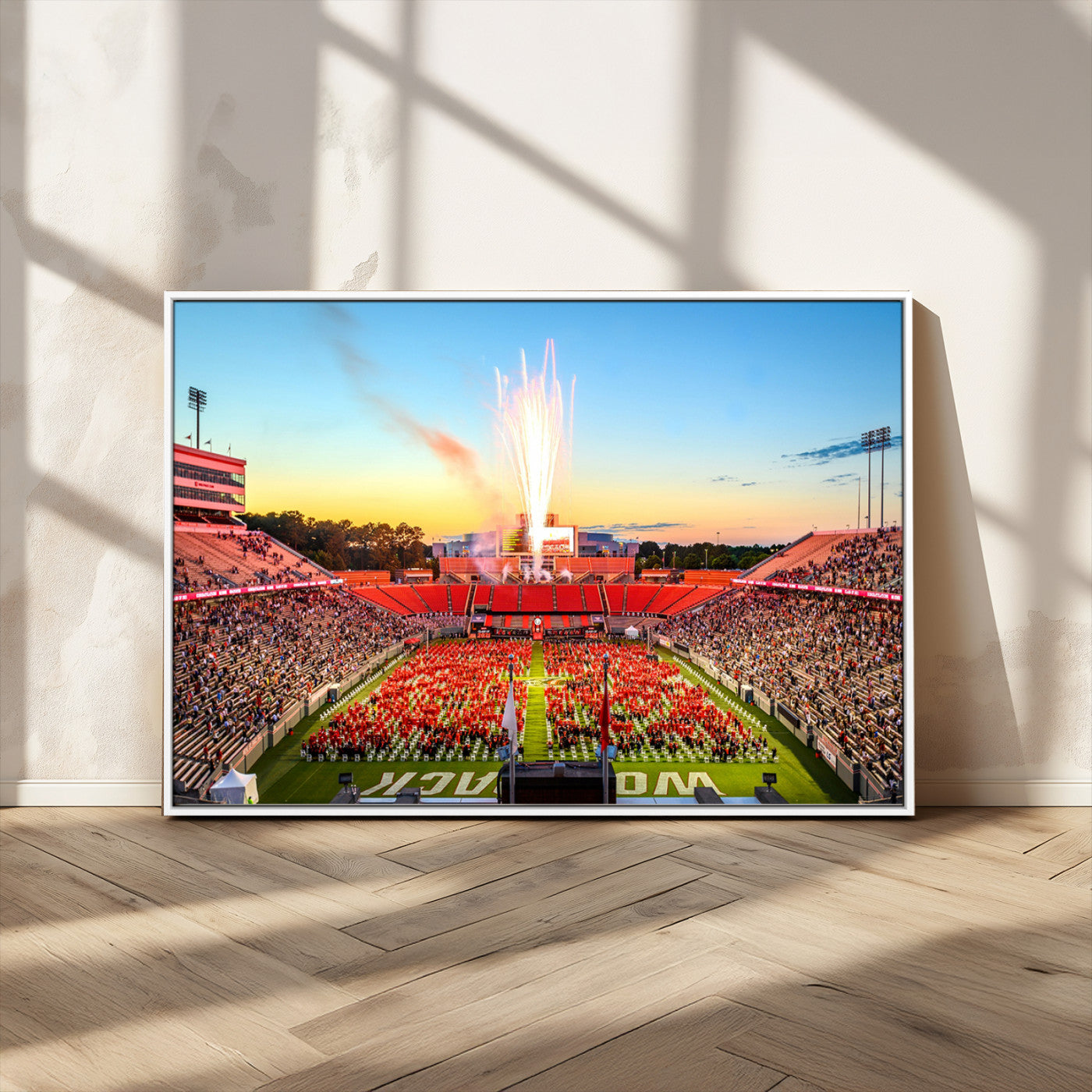 MGV-FC-36X24 - North Carolina State University Canvas Print, North Carolina State University Wolfpack Football Team