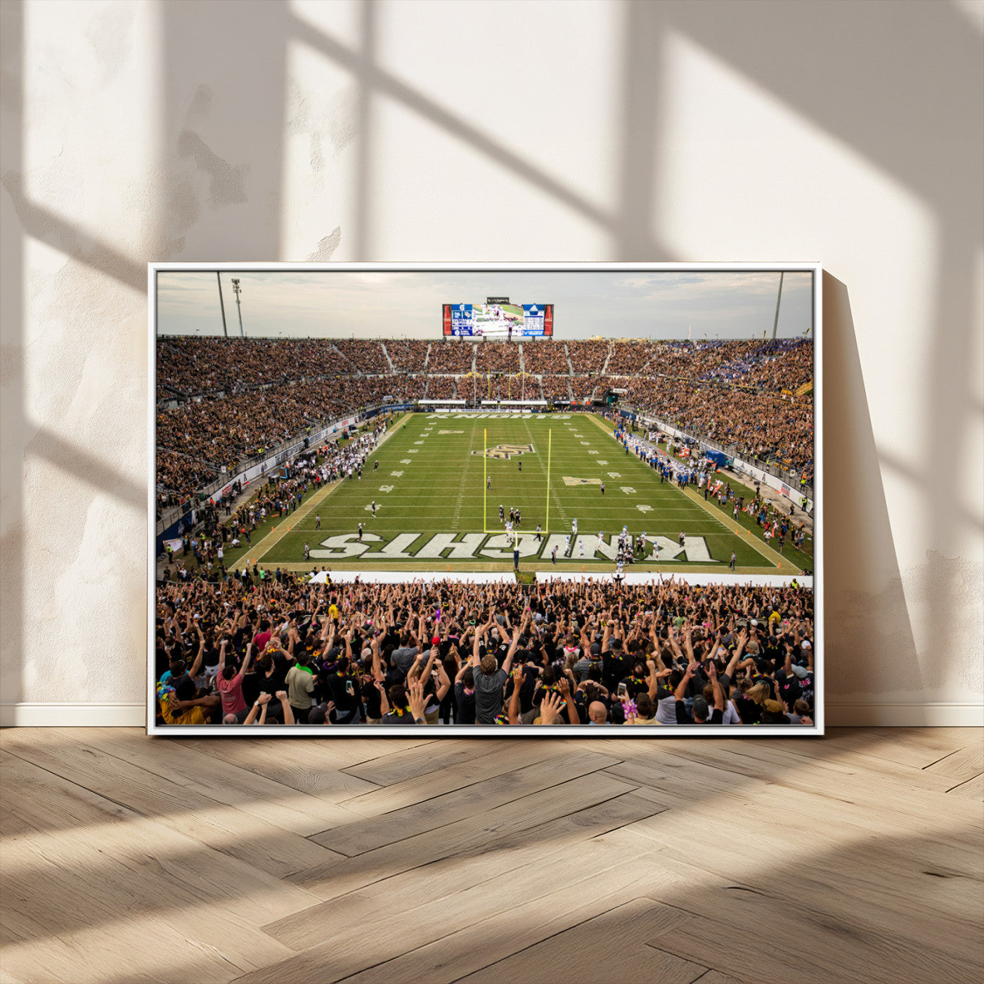 MGV-FC-36X24 - UCF Knights Football Team Print - Orlando FBC Mortgage Stadium Canvas Print