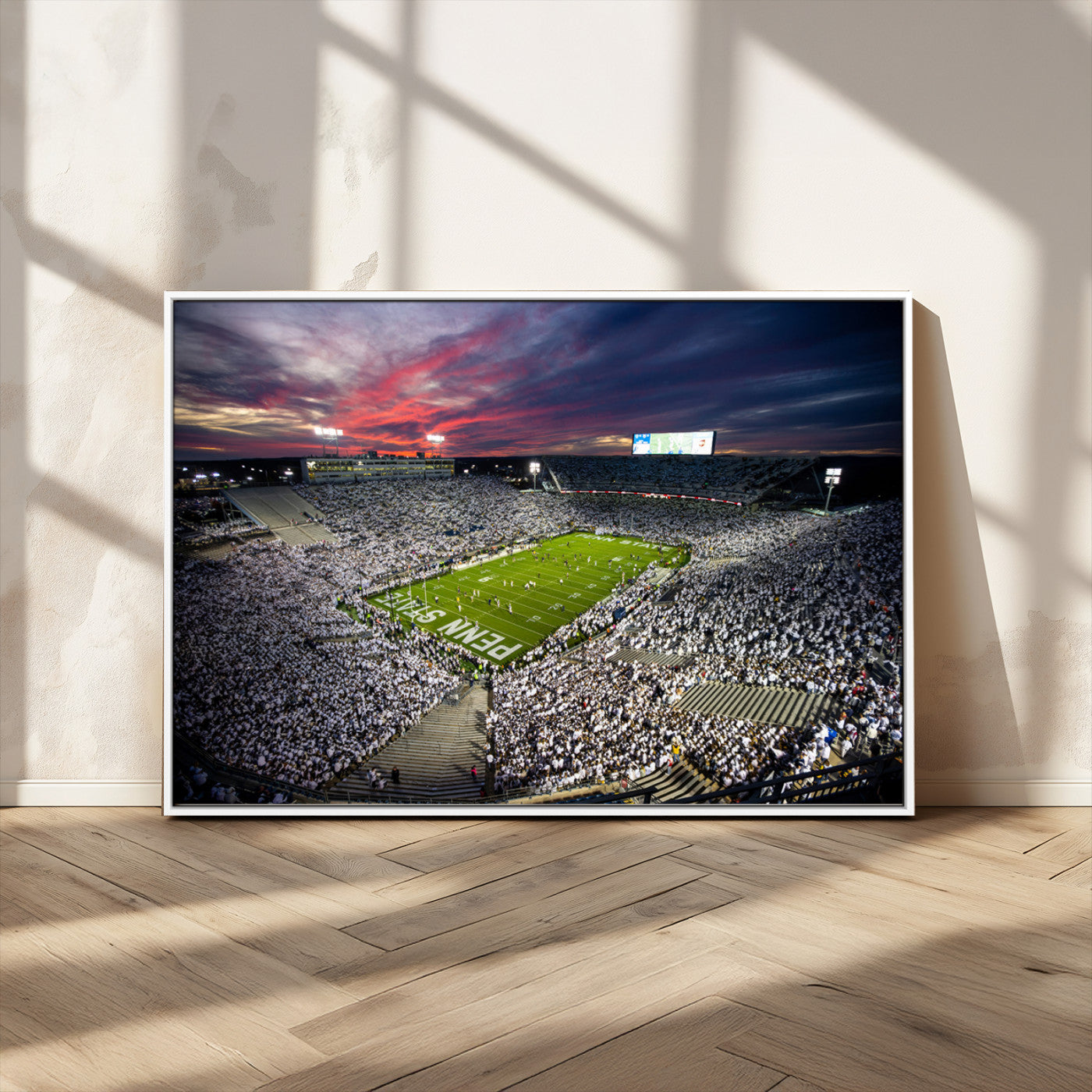 MGV-FC-36X24 - Penn State Nittany Lions Football Team Print - University Park Beaver Stadium Art Canvas Print