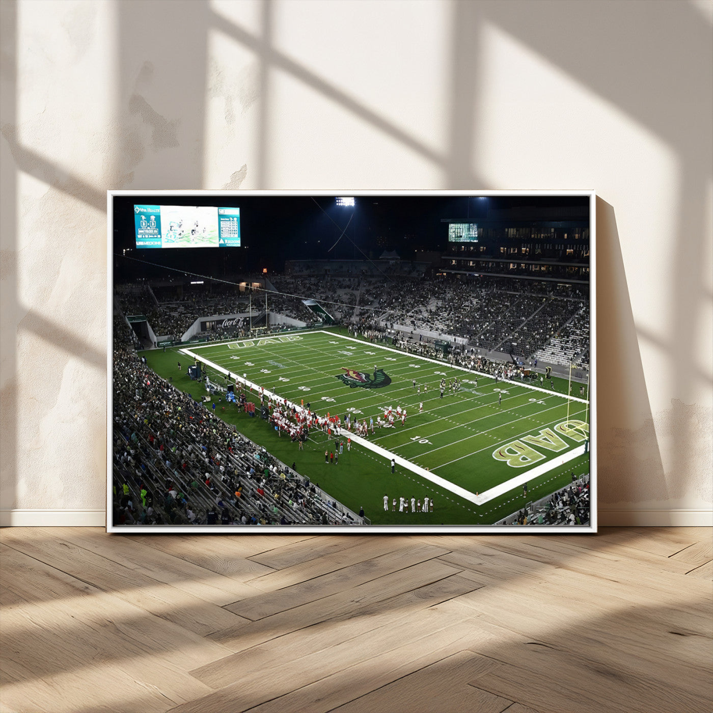 MGV-FC-36X24 - UAB Blazers Football Team Print - Birmingham Protective Stadium Wall Art Canvas Print