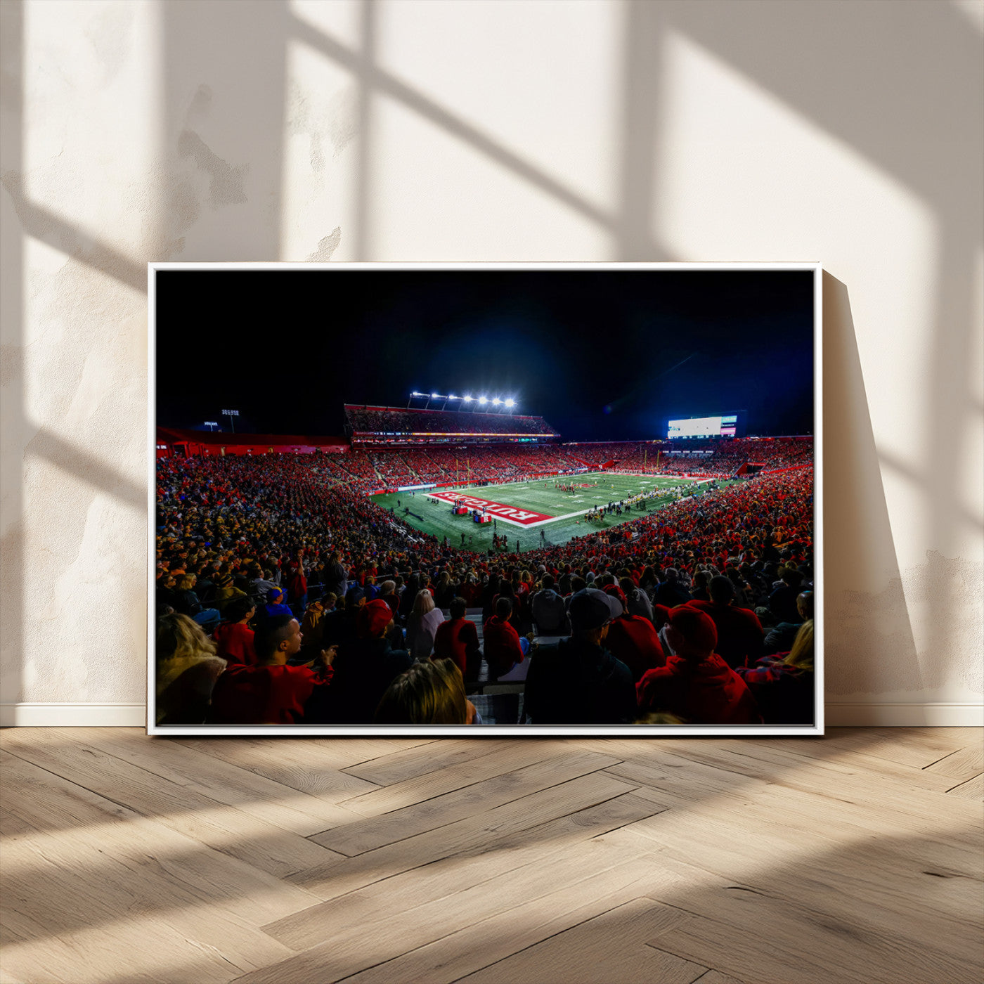 MGV-FC-36X24 - Rutgers Scarlet Knights Football Team Print - SHI Stadium, Piscataway Wall Art Canvas Print