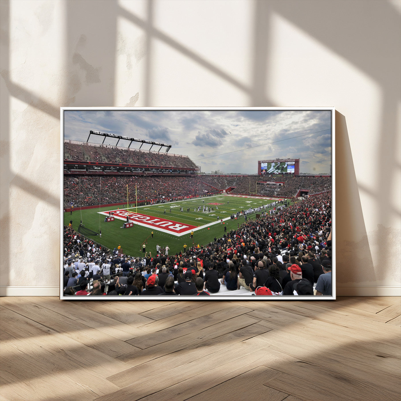 MGV-FC-36X24 - Rutgers Scarlet Knights Football Team Print - SHI Stadium, Piscataway Wall Art Canvas Print