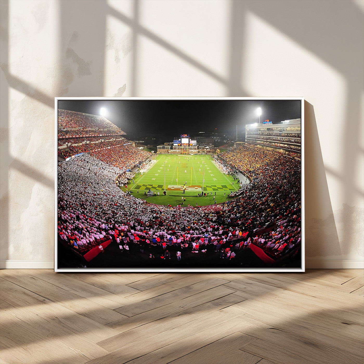 MGV-FC-36X24 - University of Maryland Terrapins Football Team Print - College Park SECU Stadium Wall Art Canvas
