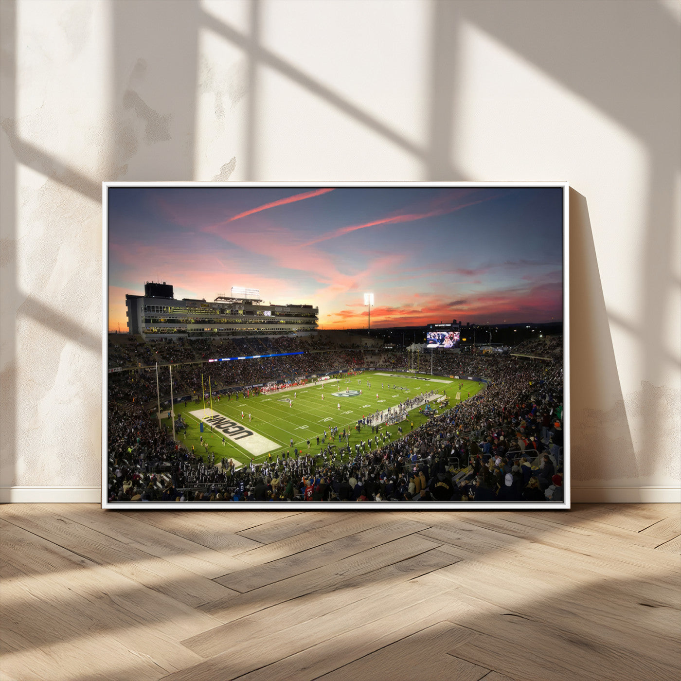 MGV-FC-36X24 - The University of Connecticut UCONN Huskies Football Team Print - East Hartford Pratt & Whitney