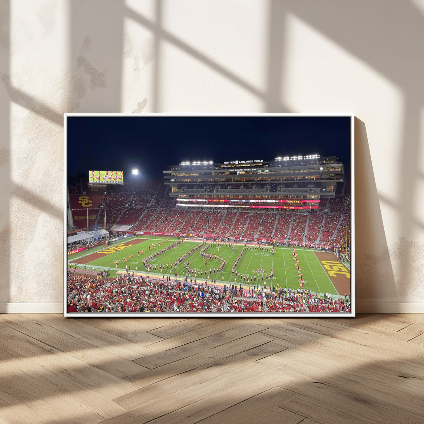 MGV-FC-36X24 - The University of Southern California USC Trojans Football Team Print - Los Angeles Memorial