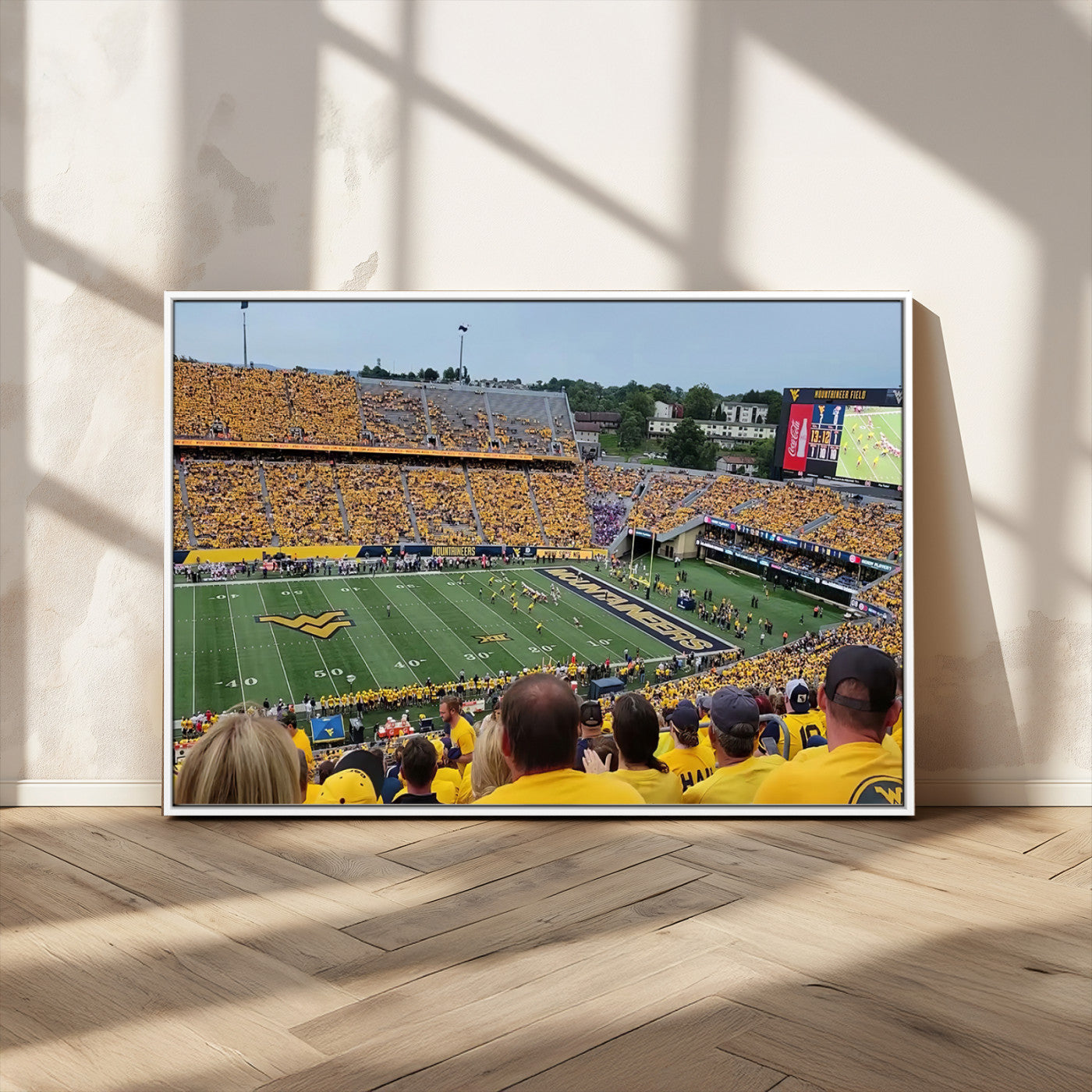 MGV-FC-36X24 - Puskar Stadium Canvas Print Wall Art - Morgantown Print - West Virginia University Mountaineers