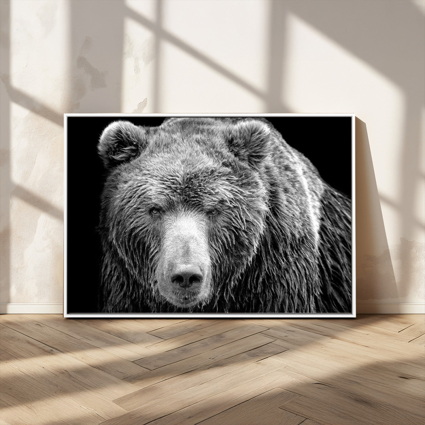 MGV-FC-36X24 - 399 Grizzly Bear Canvas Print | Ready to Hang Wall Art | Rustic Farmhouse & Cabin Decor | Wildlife