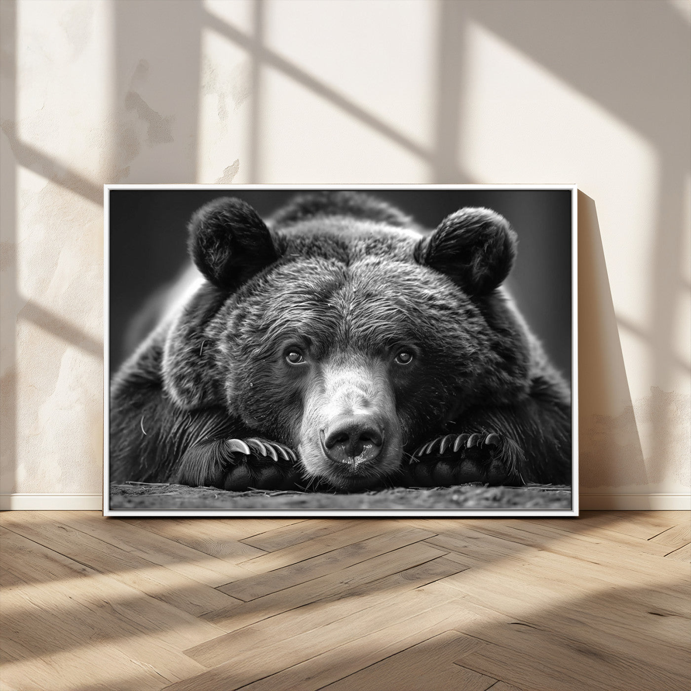 MGV-FC-36X24 - Resting Grizzly 399 Bear Canvas Print | Ready to Hang Wall Art | Rustic Cabin & Farmhouse Decor |