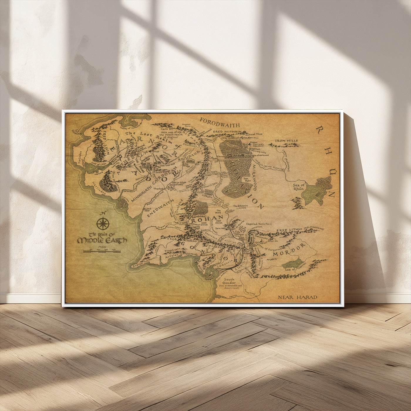 MGV-FC-36X24 - Push Pin World Map Canvas Print – Framed Wall Art for Couples to Track Their Travels – Anniversary