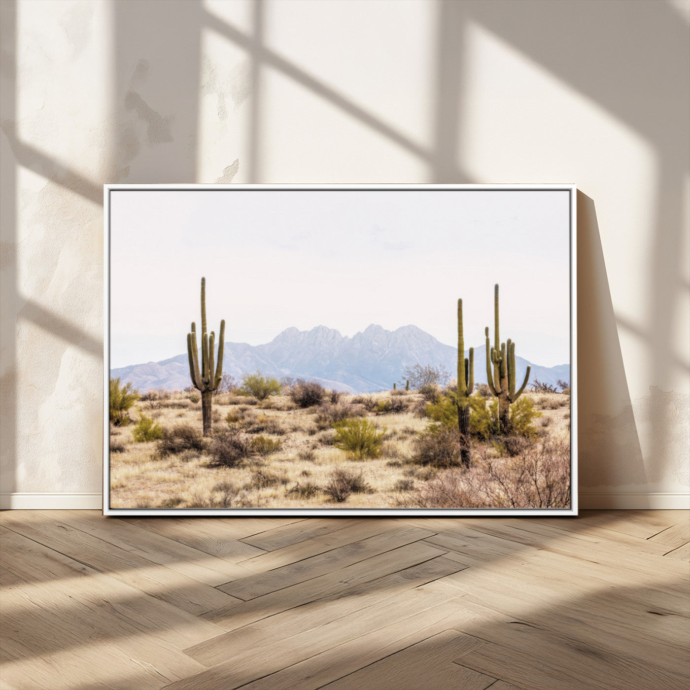 MGV-FC-36X24 - Arizona Desert Wall Art Print | Arizona Desert Canvas Print with Saguaro Cacti | Southwestern