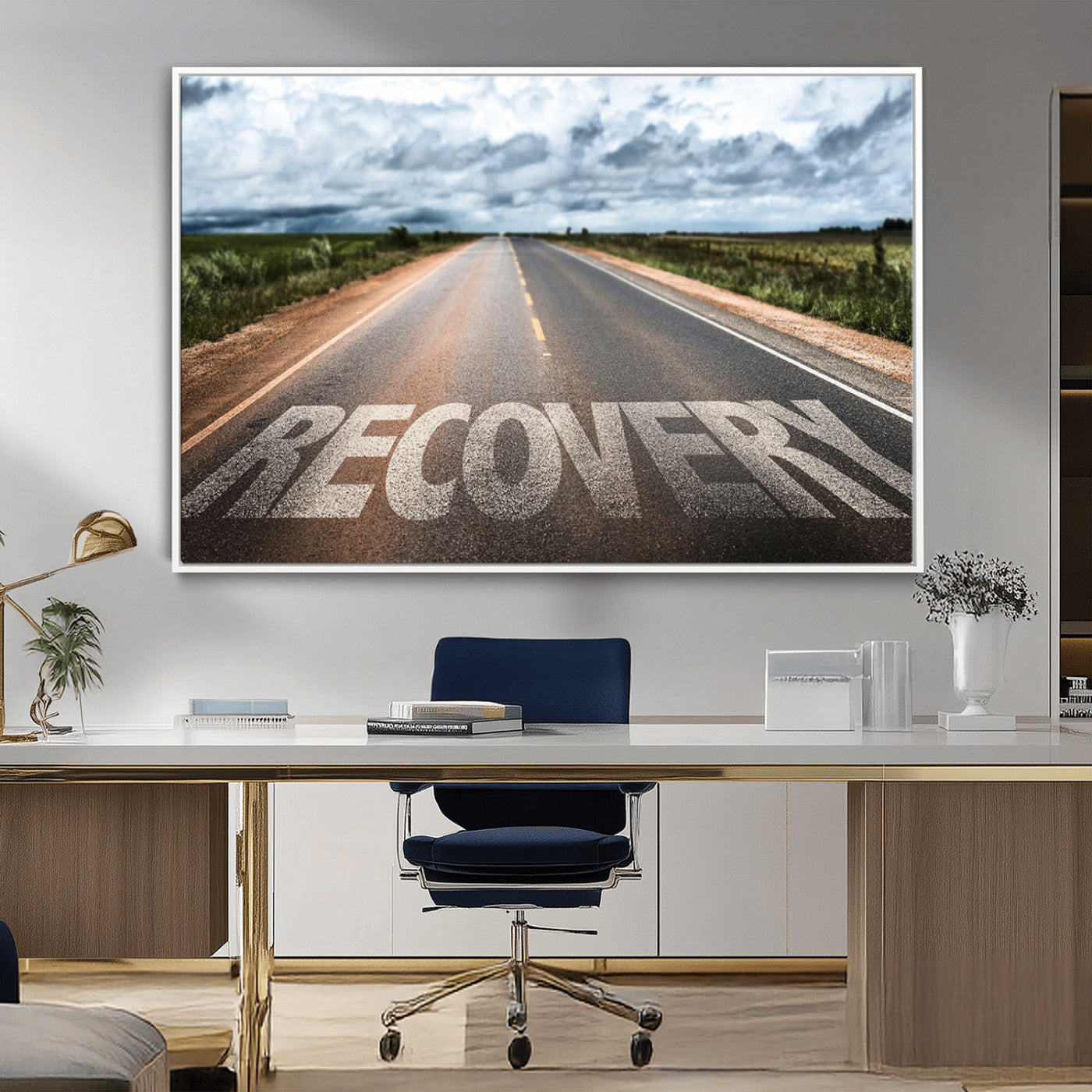 MGV-FC-36X24 - Recovery Road Wall Art Canvas Print