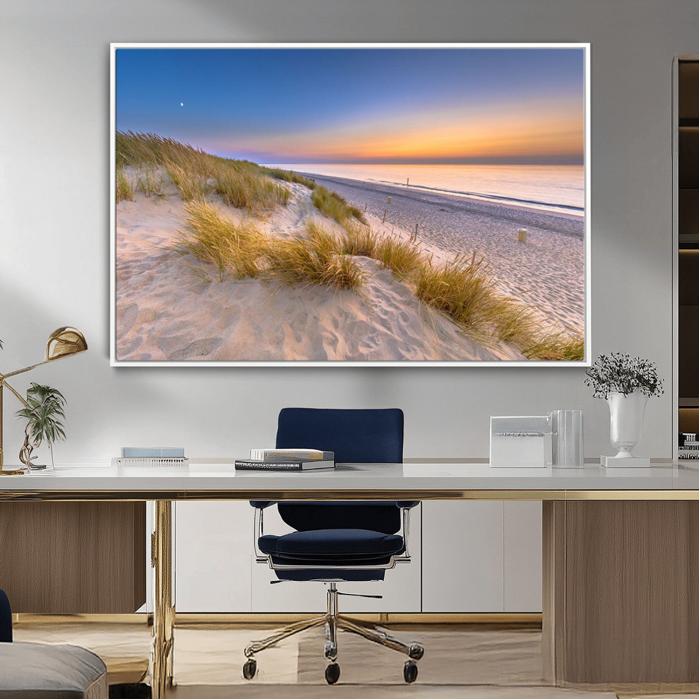 -Sunrise On The Beach Wall Art Canvas Print