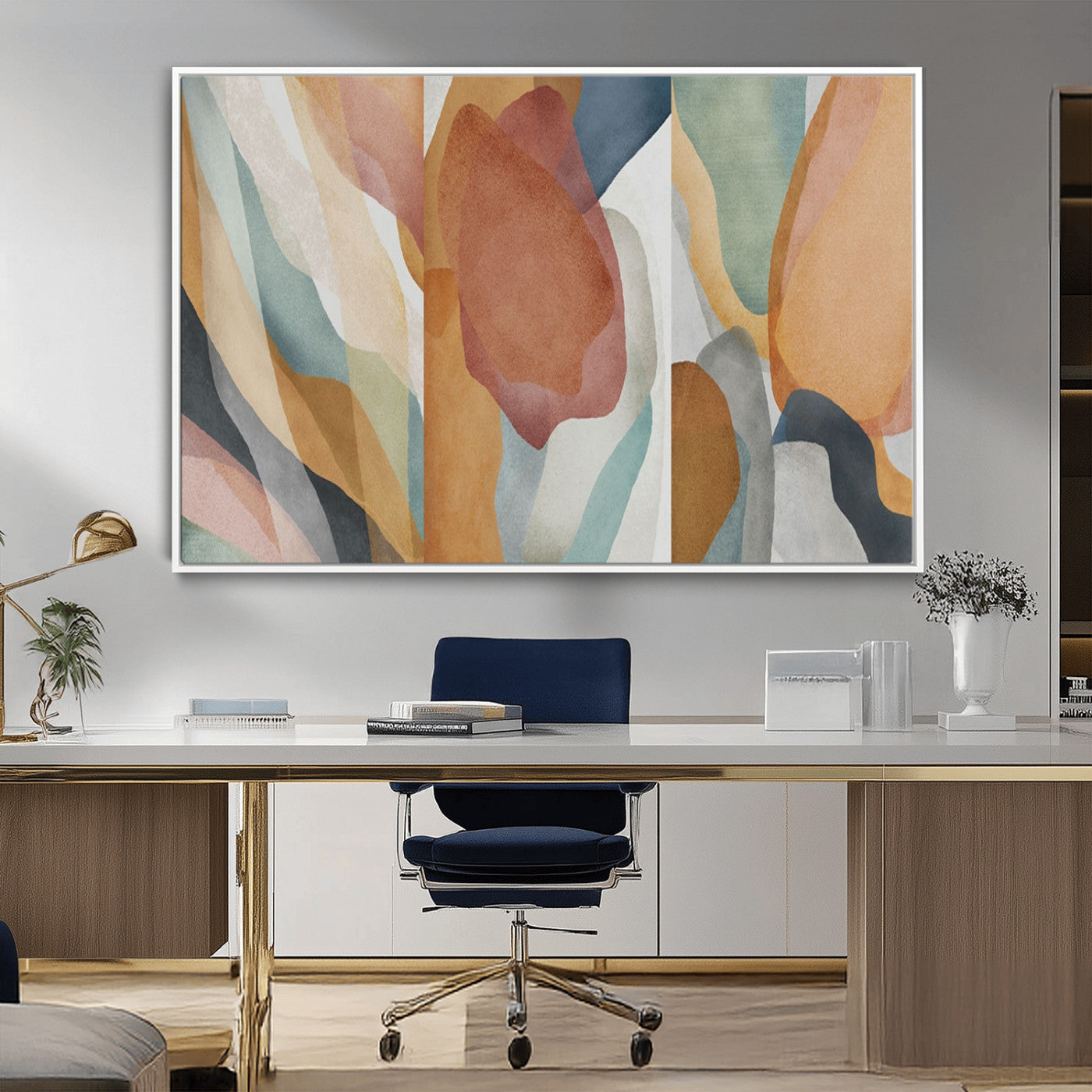 MGV-FC-36X24 - Boho Wall Art Canvas Print Set, Watercolor Boho Wall Art Canvas