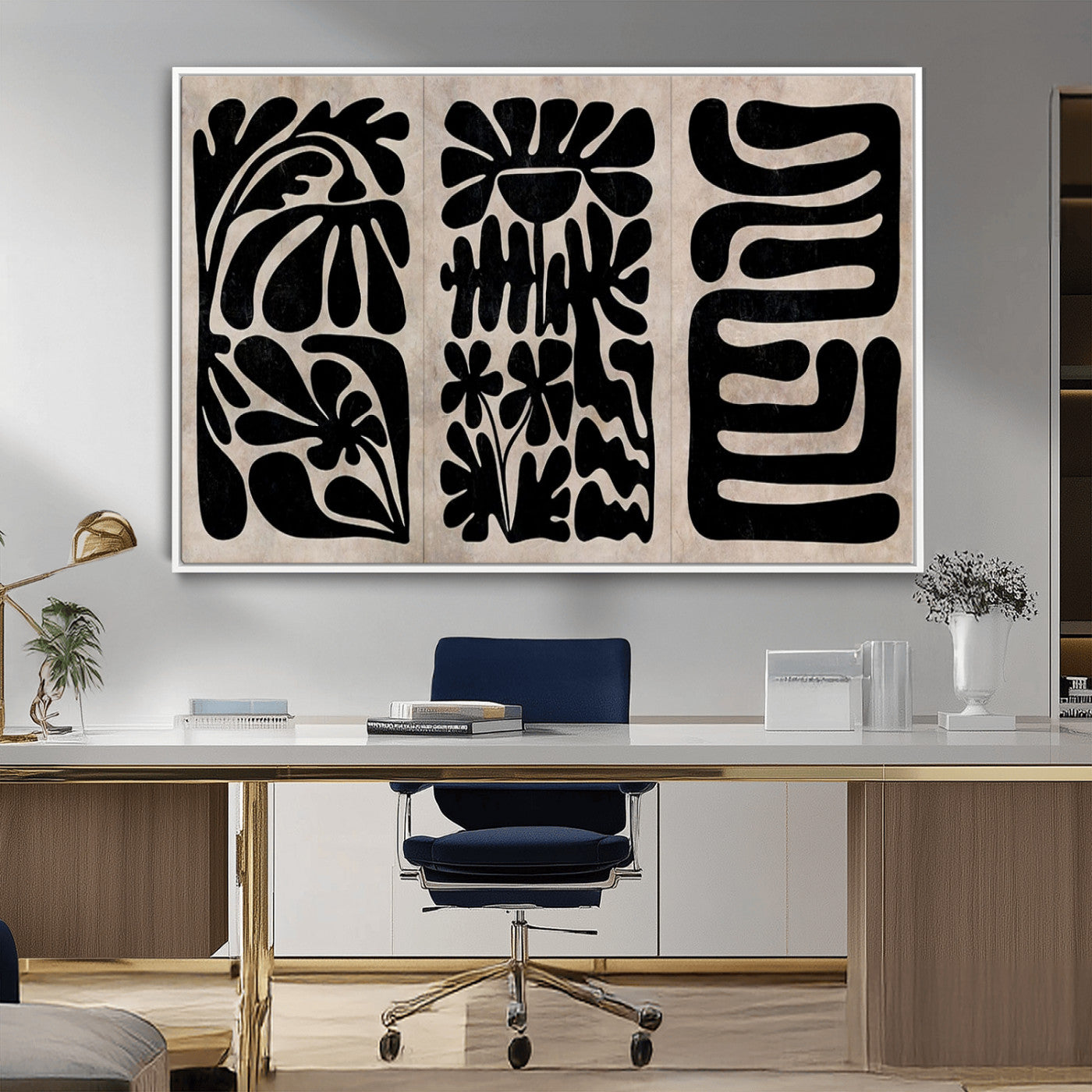 MGV-FC-36X24 - Canvas Print Wall Art Abstract Art Boho, Framed Boho Art Canvas Print