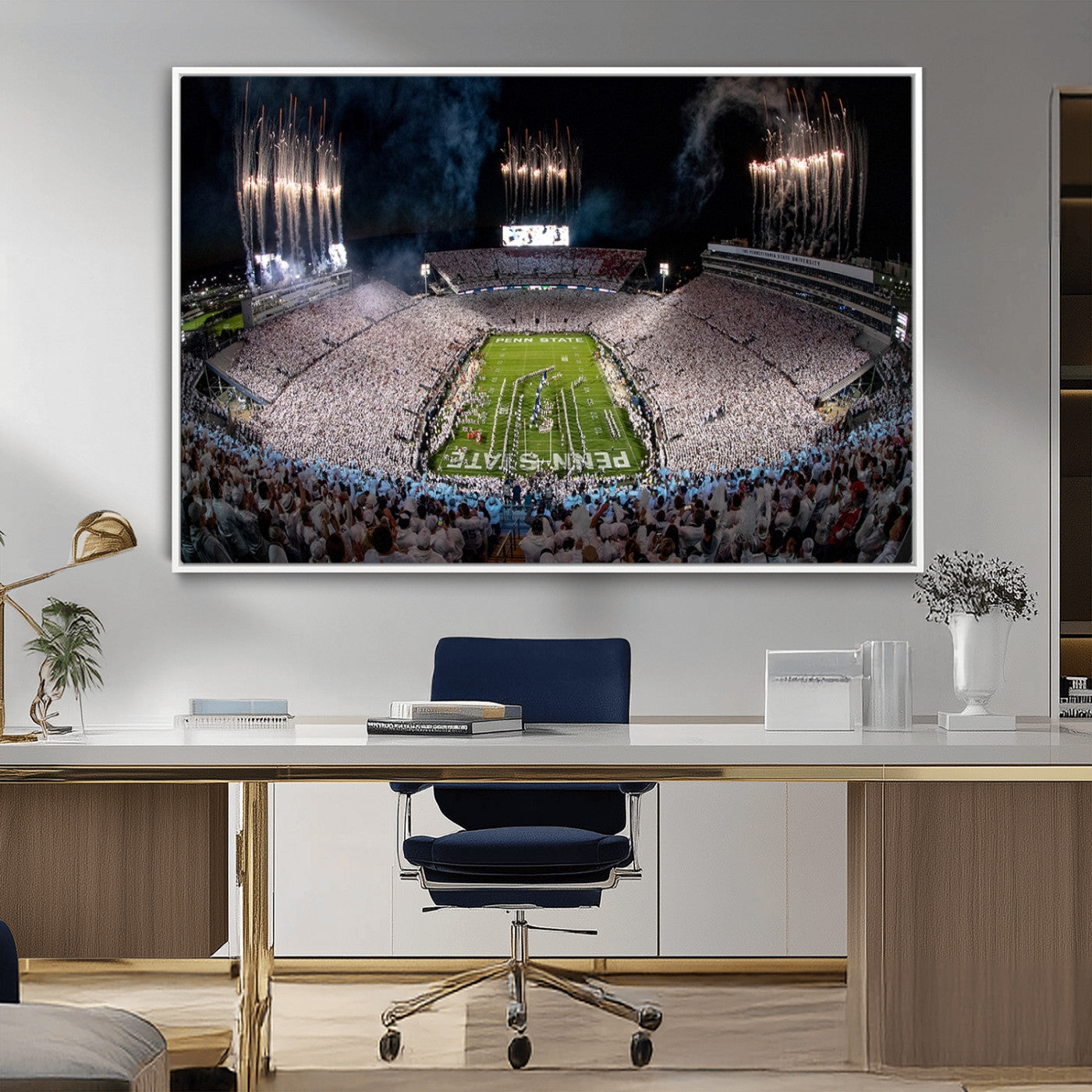 MGV-FC-36X24 - Penn Stadium Football Wall Art Canvas Print, Pennsylvania University Football Stadium