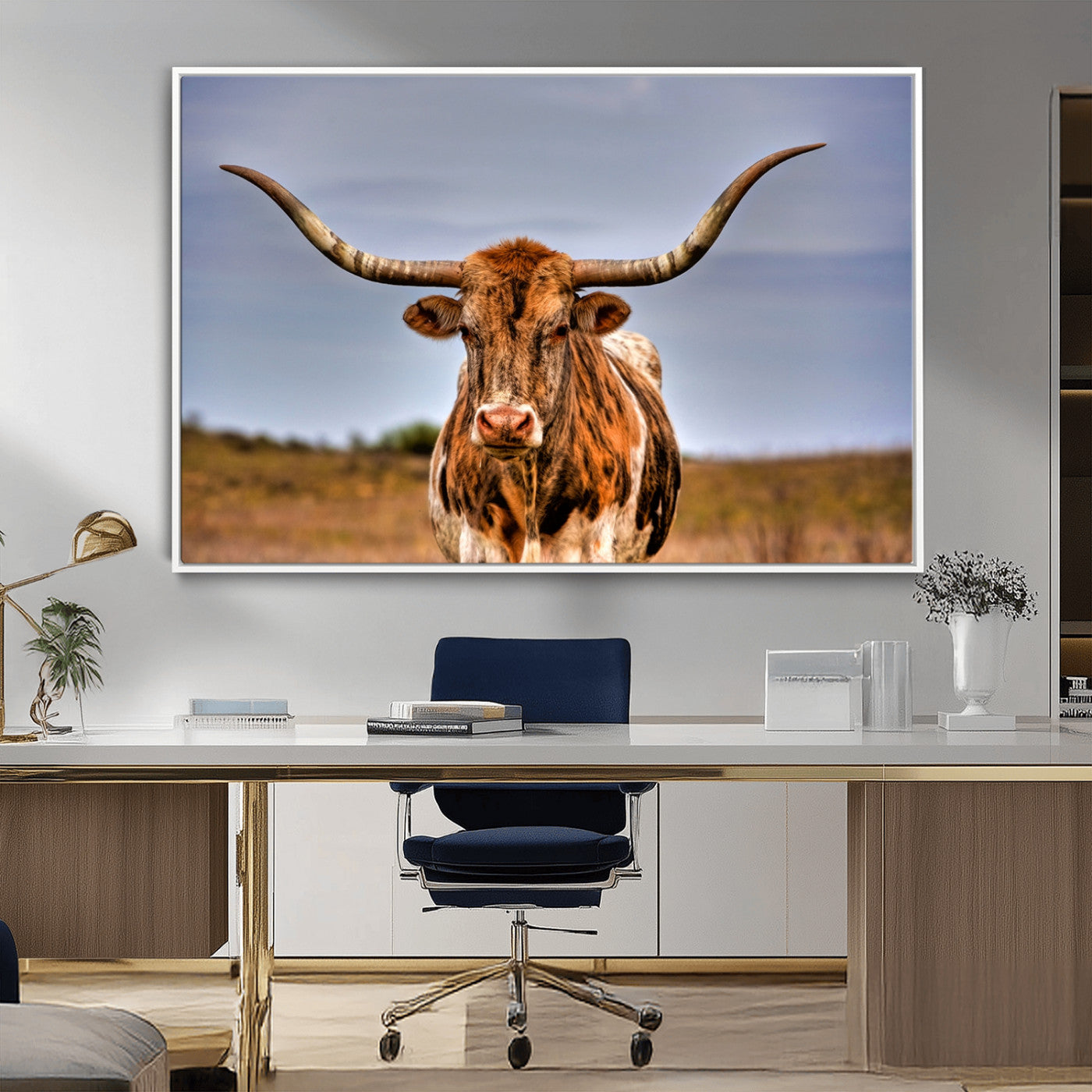 MGV-FC-36X24 - Texas Longhorn Wall Art Print