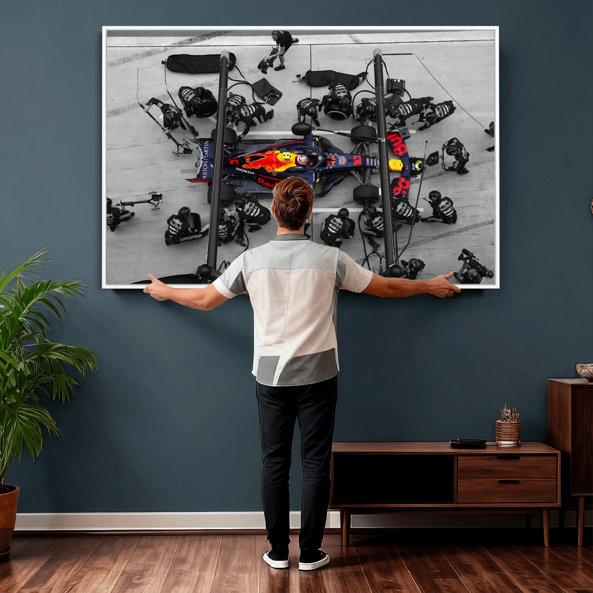 RedBull-MGV-CV-36X24 - Red Bull Formula 1 Canvas Wall Art Print