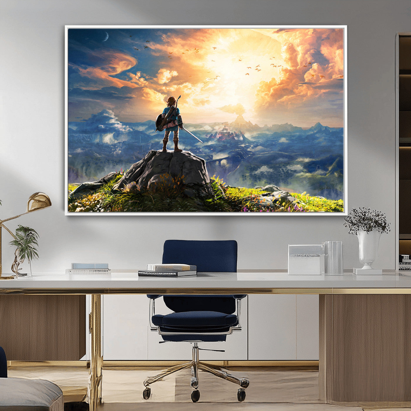 MGV-FC-36X24 - Legend of Zelda Breath of the Wild Game Wall Art Canvas, Legend of Zelda Canvas Print