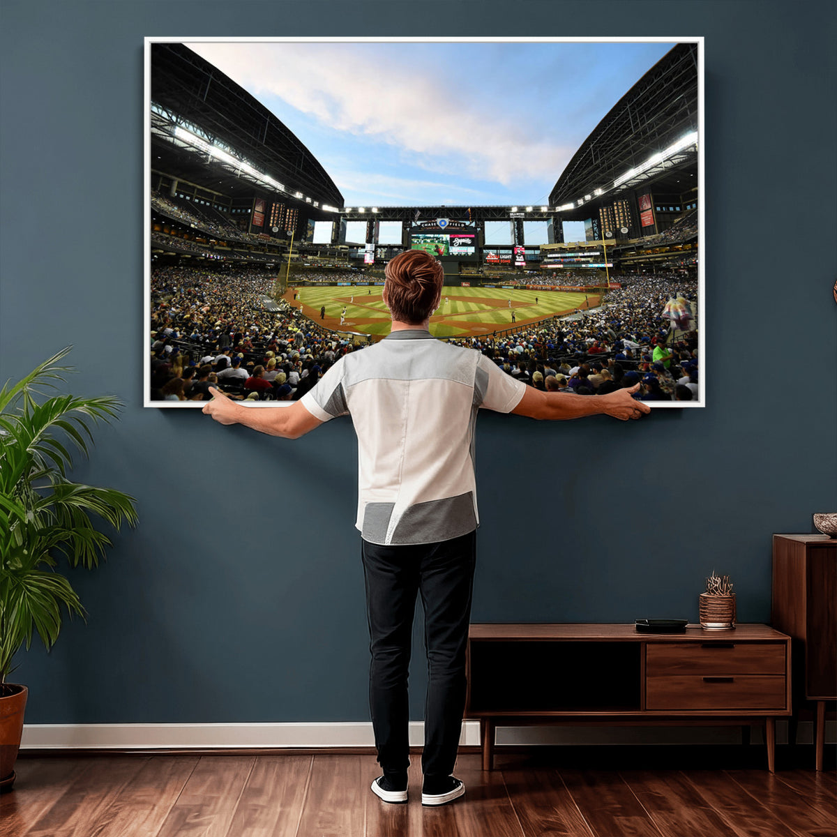 92672-MGV-CV-36X24 - Arizona Diamondbacks Team Print - Phoenix Chase Field