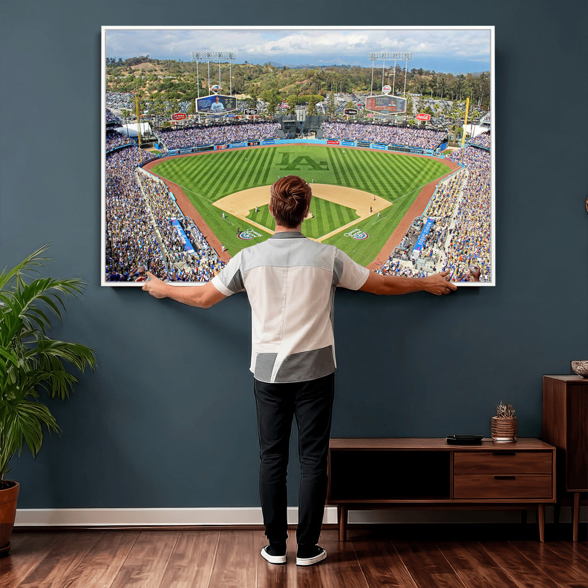 34760-MGV-CV-36X24 - Citi Field Wall Art Print | 3-Panel New York Mets Baseball Stadium Canvas Print