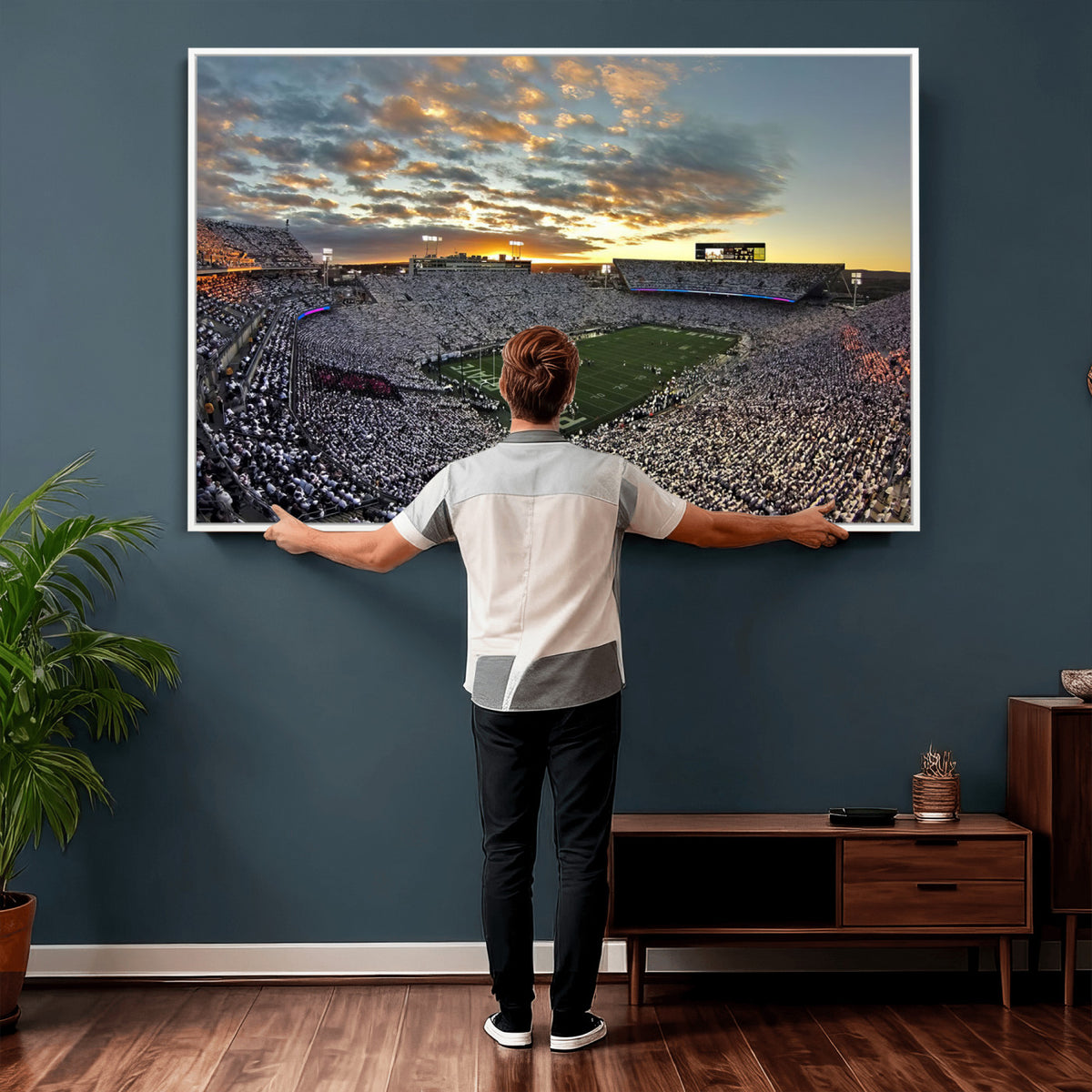 38807-MGV-CV-36X24 - Beaver Stadium Wall Art, Penn State Stadium Wall Art | Penn State Nittany Lions Football