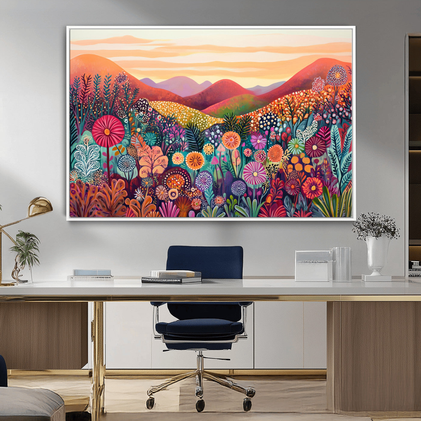 Yayoi Kusama Wabi Sabi Abstract Landscape Wall Art Print