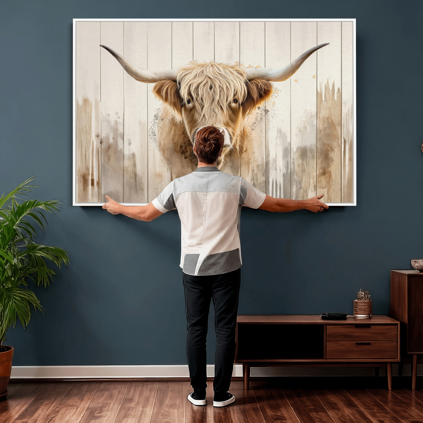 83059-MGV-CV-36X24 - Vibrant Autumn Landscape Canvas Wall Art - Fall Foliage and Mountain View Print for Home, Farmhouse, and Cozy Cabin Decor, Ready to Hang