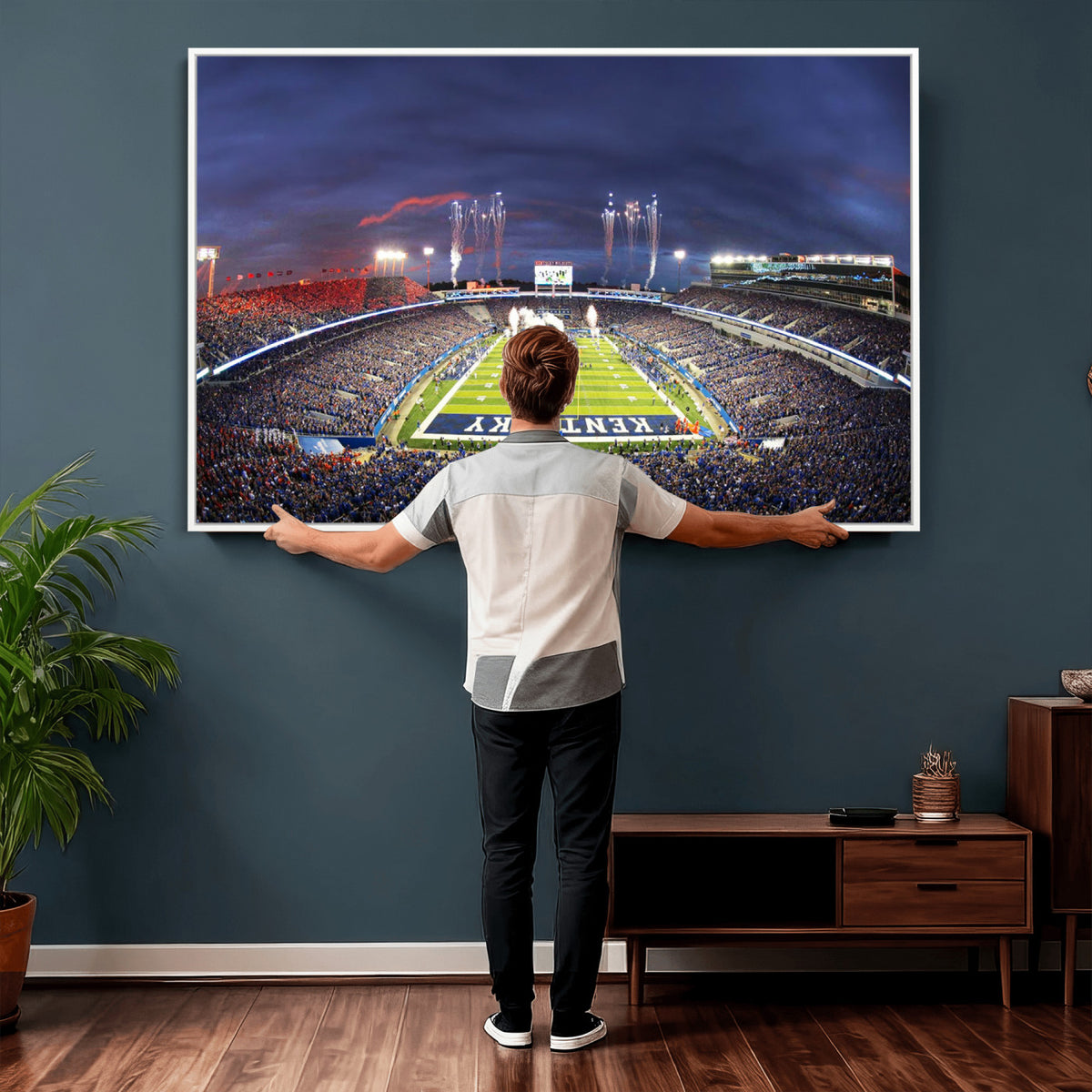 26008-MGV-CV-36X24 - Kroger Field Canvas Wall Art, Kentucky Stadium Wall Art