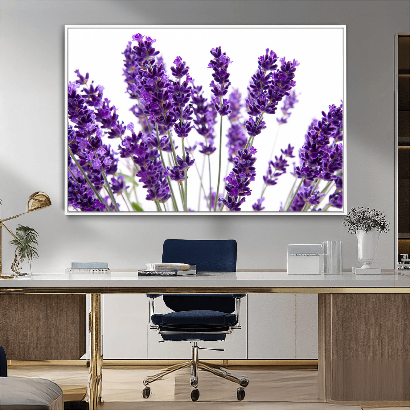 MGV-FC-36X24 - Lavender Flower Wall Art Canvas Print