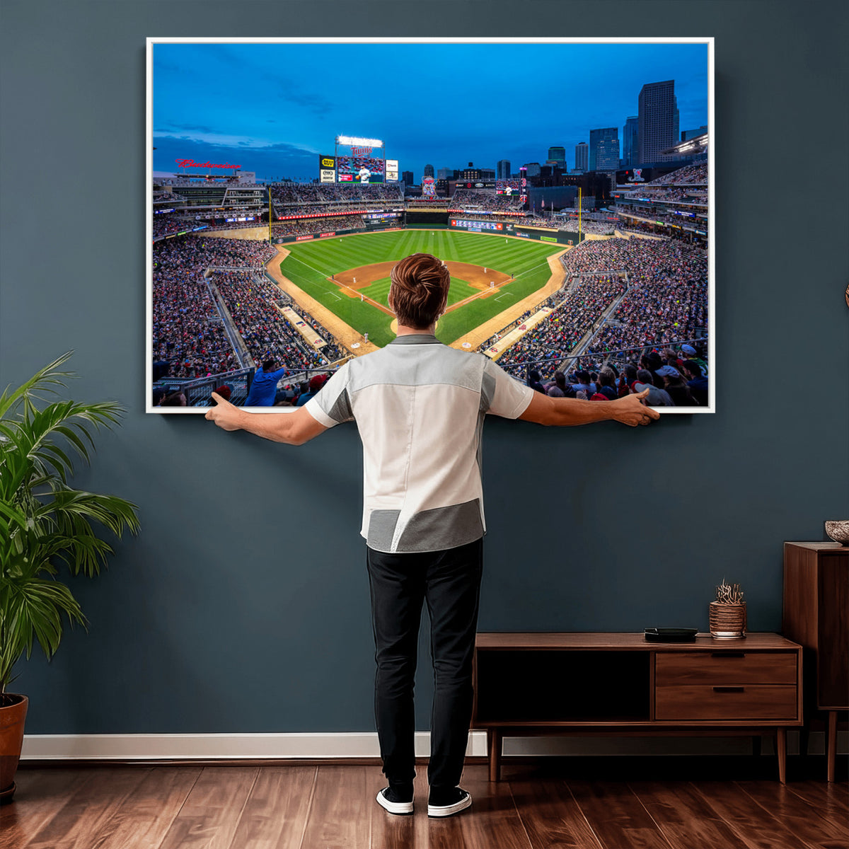 77273035-MGV-CV-36X24 - Target Field Stadium Wall Art Canvas Print, Minnesota Twins