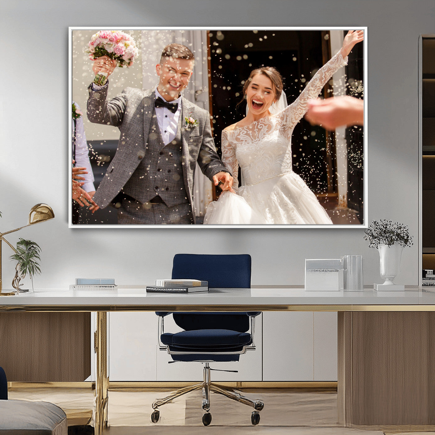 Framed Create Your Canvas Print - Personalized Wall Art for Home Decor Wall Art Print, Create Your Own Photo Canvas Print