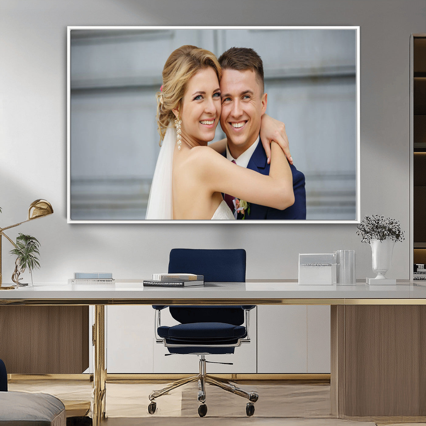 MGV-FC-36X24 - Create Your Own Photo Framed Canvas Print - Custom Personalized Wall Art Print for Gift