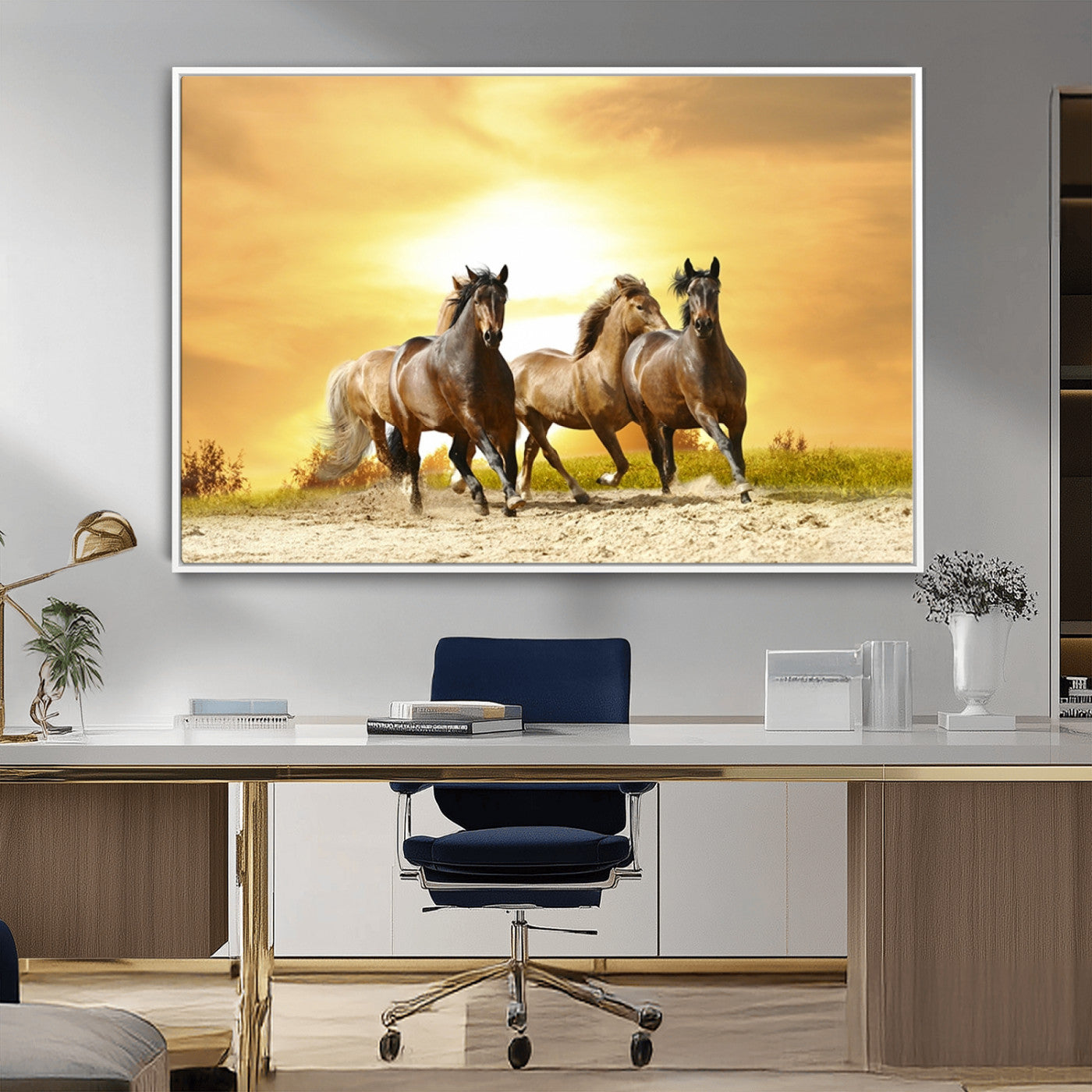 MGV-FC-36X24 - Wild Horses Wall Art Canvas Print