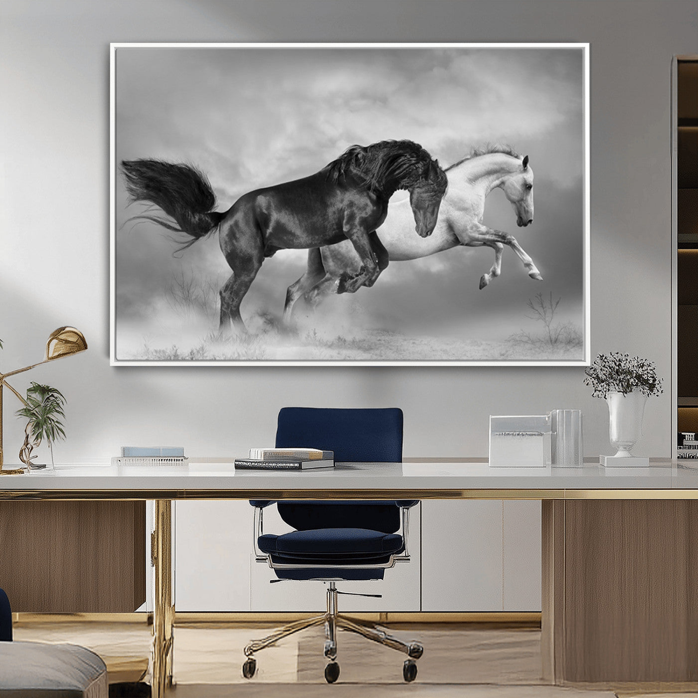 MGV-FC-36X24 - Wild Horses Wall Art Canvas Print