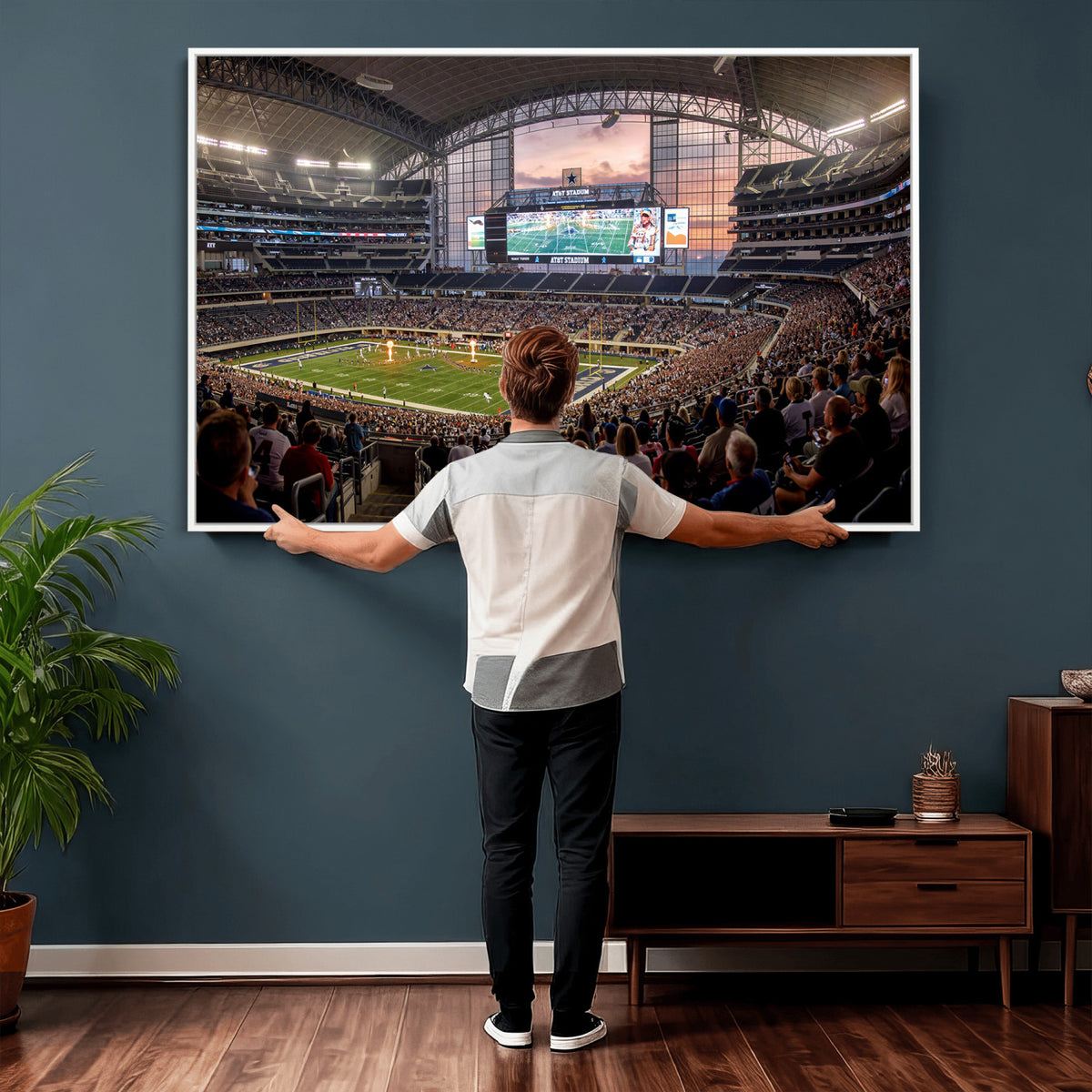 61524160-MGV-CV-36X24 - Stadium Wall Art Canvas Print