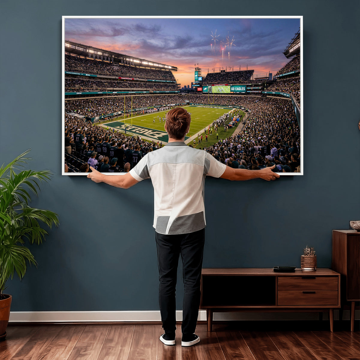 15549432-MGV-CV-36X24 - Stadium Wall Art Canvas Print